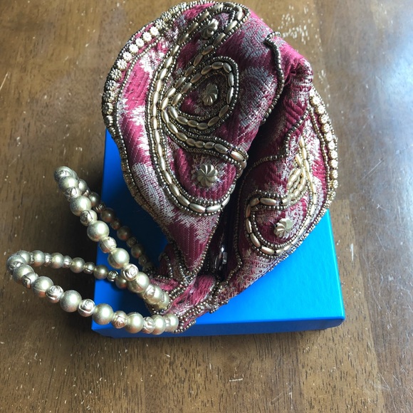 NWT PINK Fortune Cookie 🥠 Purse /Bracelet Handle - Picture 8 of 8